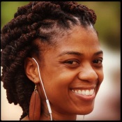 May 2012: A cool coiled do for the African Heritage Bazaar in Fort Greene, Brooklyn.