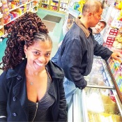May 2014: I took the coils out from the previous hairdo and the guys at my local bodega loved it and snapped this photo as I was leaving the store.